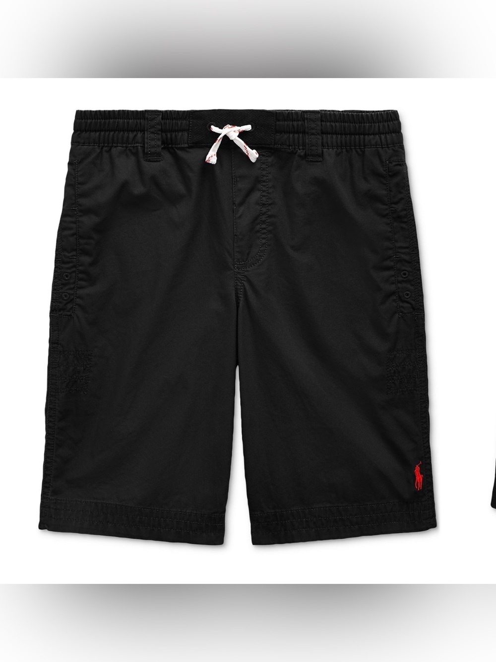 Polo Ralph Lauren Black Drawstring cotton chino Shorts. L 14/16